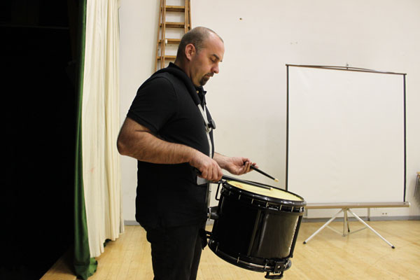 Dany et son nouveau snare drum